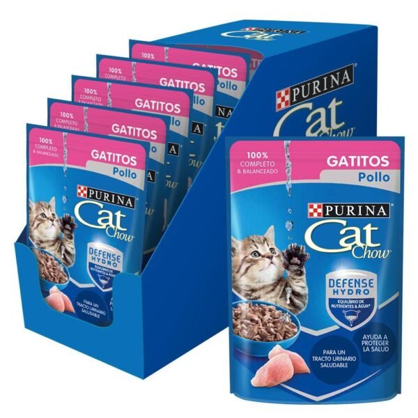 CAT CHOW  GATITOS POLLO 85GR